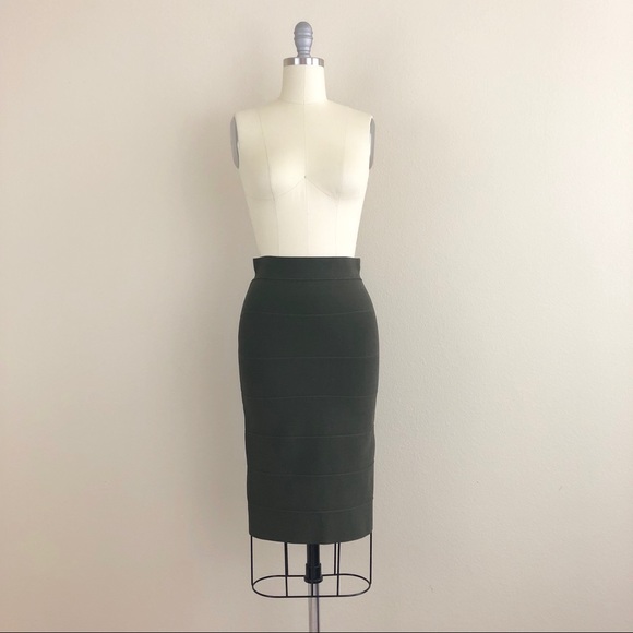 Romeo & Juliet Couture Dresses & Skirts - Romeo + Juliet Couture Olive Bandage Bodycon Skirt